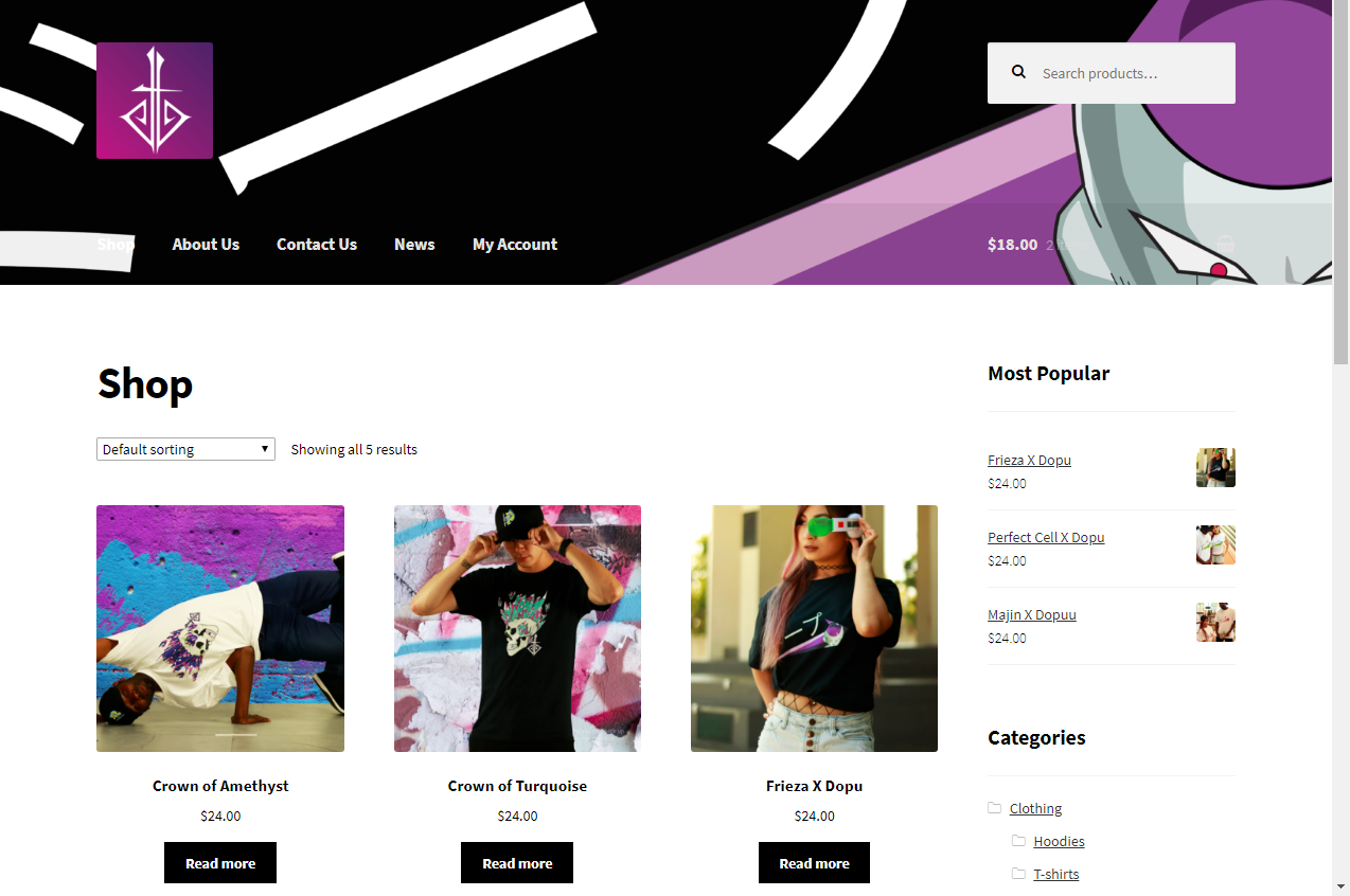 TastyThreadz Website shot